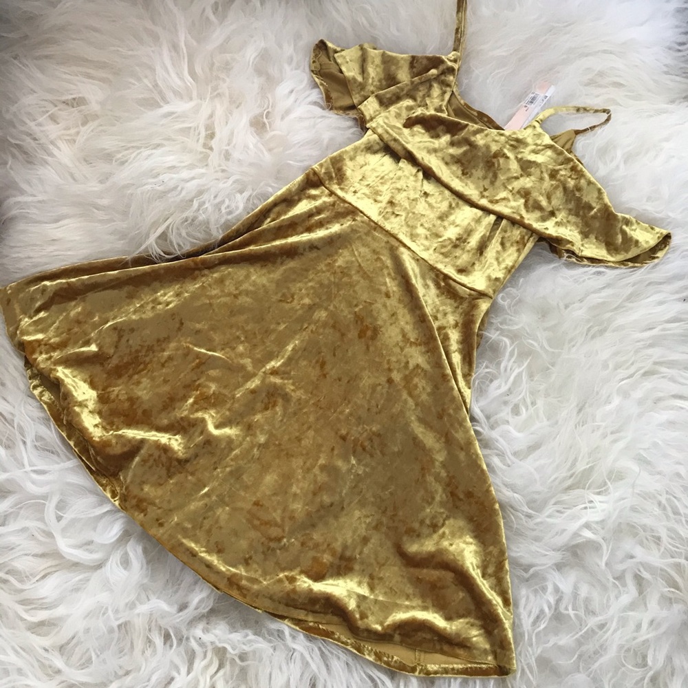 Aqua Womens Velvet Mini Party Skater Dress - Picture 2 of 7